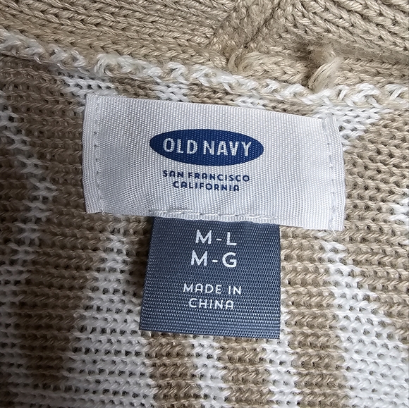 Tan Tribal Sweater Poncho - Picture 4 of 6